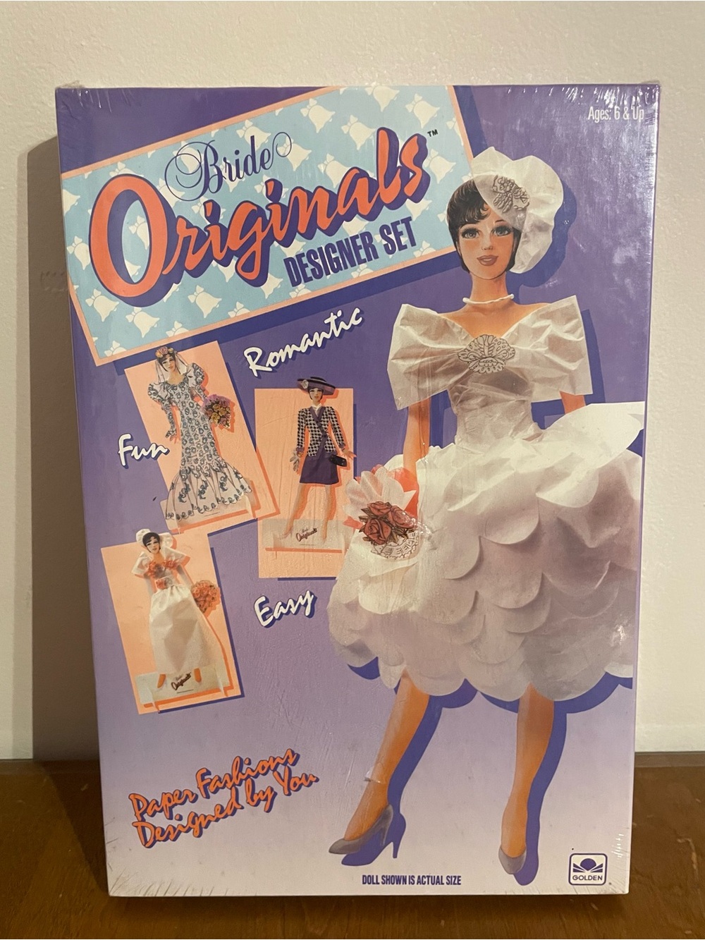 Vintage 1991 Bride Originals Designer Set Mattel Paper Doll Fashion Design NEW